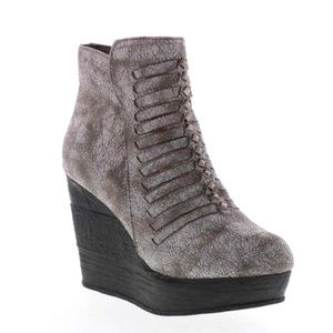 COPY - Sbicca Nyle wedge bootie studs woven detail